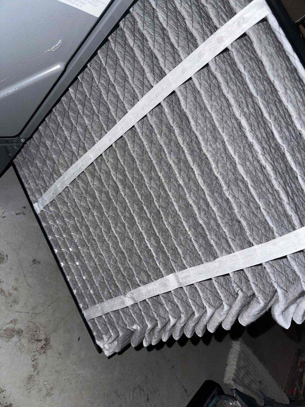 Completed preventive maintenance on two HVAC cooling systems per MVP service agreement. Performed comprehensive inspection of both units including electrical connections, refrigerant lines, condensate drainage, and control components. Replaced air filter on one system with new pleated media filter to ensure proper airflow and indoor air quality. Inspected wiring connections, ground circuits, and mechanical components for wear and proper operation. Both systems tested and confirmed operational with all safety controls functioning correctly.