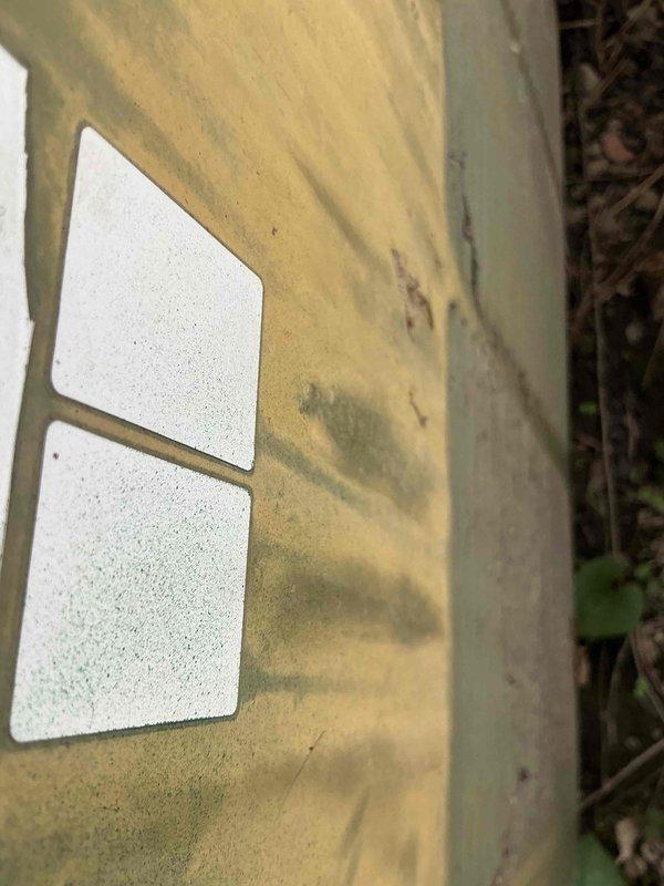 Conducted on-site evaluation of existing outdoor HVAC system to provide replacement options for the homeowner. The current unit, a teal-colored air conditioning system positioned on a concrete pad against the home's exterior, showed signs of age and weathering with visible discoloration and dirt accumulation on the metal surfaces. Assessed the equipment's condition, noting the existing installation configuration including ductwork connection to the home and unit placement relative to the foundation. Documented the system with photographs for estimate preparation purposes. Discussed full replacement options with the homeowner, taking into account the unit's deteriorated condition and potential issues from previous repair attempts. Provided technical recommendations for complete system replacement to ensure optimal performance and reliability.