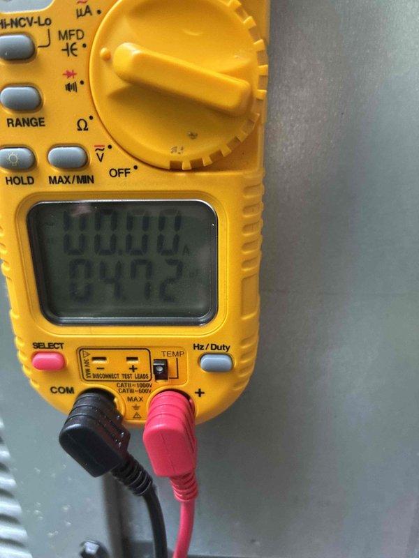 Completed preventive maintenance service on two cooling systems as part of ongoing recurring maintenance program. Performed comprehensive inspection of both units including visual examination of evaporator coil fins and heat exchanger components, verified proper electrical readings using digital multimeter to ensure system performance within manufacturer specifications, and confirmed all operating parameters were within acceptable ranges for optimal cooling efficiency.