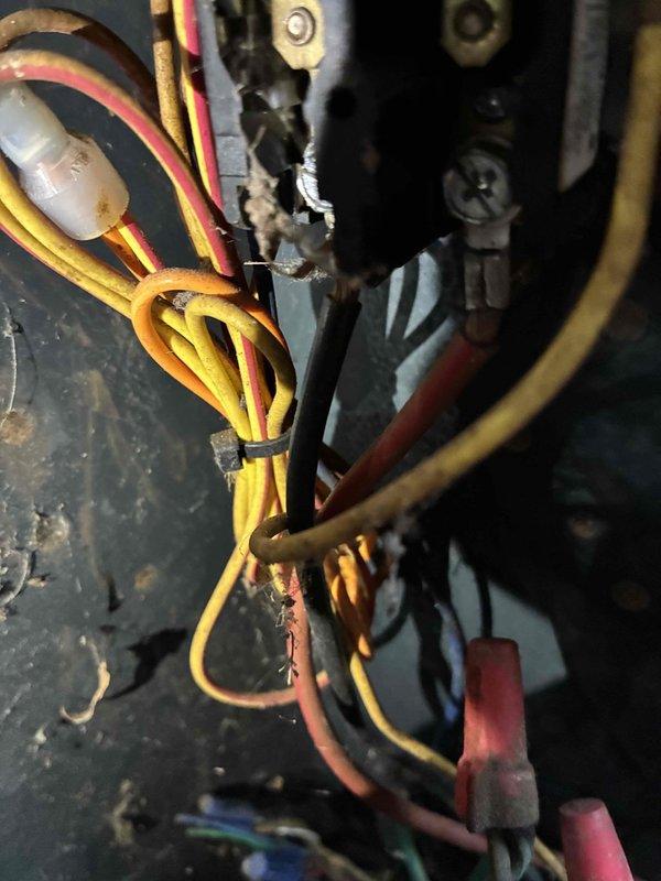 Responded to no-cooling call on 16-year-old air conditioning system with non-operational condenser fan. Upon inspection, diagnosed failed contactor preventing fan motor operation. Replaced defective contactor, verified proper electrical connections, and tested system operation. Unit restored to normal cooling function with condenser fan running properly.