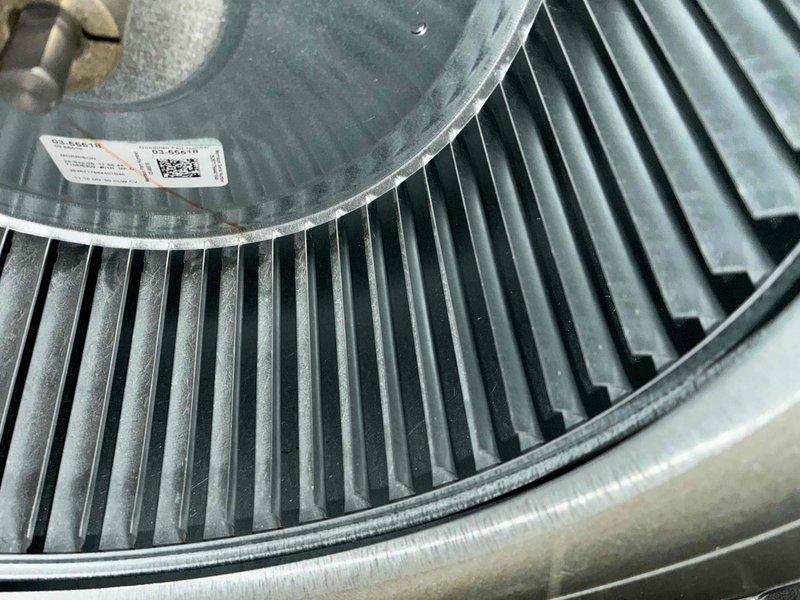 Completed first-year cooling maintenance on HVAC system per MVP agreement. Inspected condenser unit fan assembly, verified proper operation of fan motor and blades, and documented system condition. Identified condensation accumulation on flexible ductwork in mechanical space, indicating proper system cooling operation during inspection.