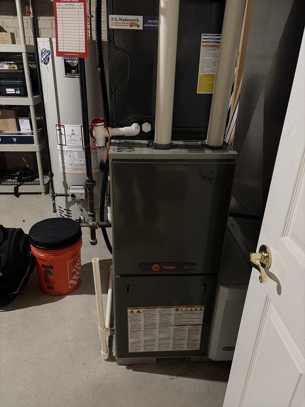 Completed scheduled heating maintenance on residential Trane gas furnace system. Performed comprehensive inspection of all mechanical and electrical components, including blower motor assembly, wiring connections, and safety controls. Verified proper operation of heating system and documented equipment condition with photographic records for ongoing maintenance program.