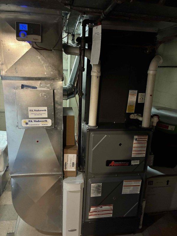 Completed comprehensive cooling system maintenance on residential HVAC system. Performed standard preventive maintenance procedures on outdoor condenser unit and indoor air handler, including inspection of all major components, cleaning of condenser coils, verification of proper airflow through fan grille, and system operational testing. All equipment found to be functioning within normal parameters with no immediate repairs required.