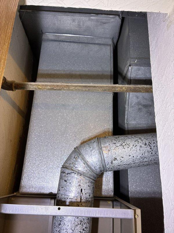 Conducted comprehensive estimate for complete HVAC system replacement at residential property with 39-year-old furnace and no existing air conditioning. Performed thorough assessment of attic space, ductwork configuration, and existing infrastructure including metallic duct elbows, ceiling cavity access points, and structural support beams. Documented measurements and created detailed floor plan sketches noting ductwork dimensions, furnace placement requirements, clearances from furnace top to roof, and room layouts including bedroom, kitchen, and closet areas to determine optimal equipment sizing and installation approach for new furnace and air conditioning system.