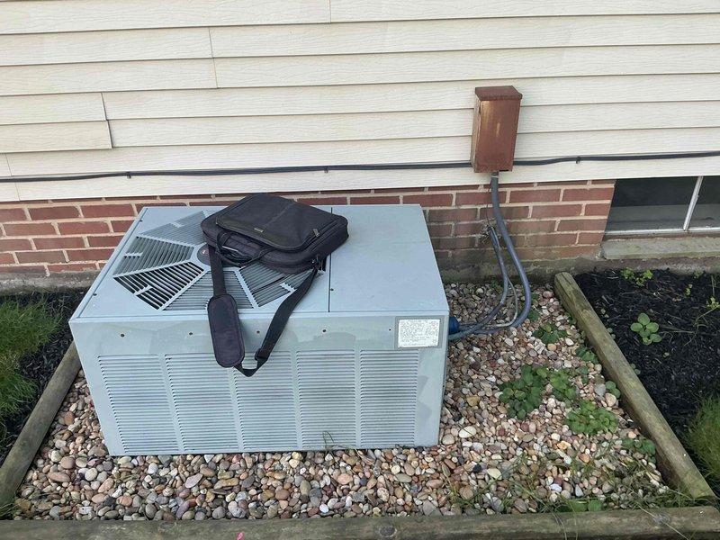 Conducted comprehensive estimate appointment for complete HVAC system replacement, evaluating 22-year-old furnace located in basement and outdoor air conditioning unit. Assessed existing whole-home heating and cooling equipment, documented current system conditions through photographs, and provided replacement options for aging units that have reached end of expected service life.