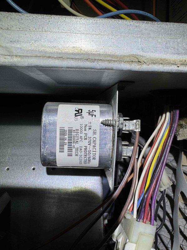 Responded to service call for water pooling near furnace and water heater. Upon arrival, performed thorough inspection of both systems to identify source of water accumulation. Conducted combustion analysis testing using calibrated digital analyzer, obtaining readings to verify proper furnace operation and rule out condensate-related issues from heating system. Inspected furnace interior components including capacitor, electrical connections, and insulation for signs of moisture damage or deterioration. Based on diagnostic testing and visual inspection, determined appropriate course of action to address water pooling concern and documented equipment condition with photographic evidence.