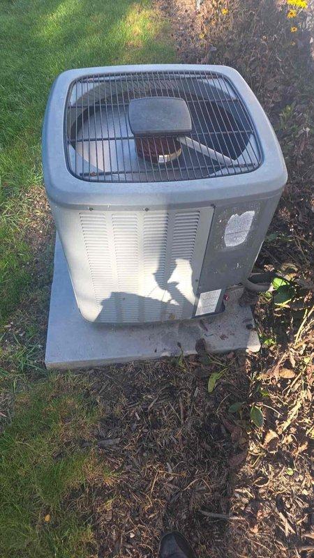 # HVAC Cooling Maintenance Summary

Completed routine preventative maintenance on residential split-system air conditioning unit as part of ongoing service agreement. Performed comprehensive inspection of outdoor condenser unit, including examination of cabinet condition, fan guard assembly, and mounting pad stability. Conducted detailed electrical system evaluation, inspecting contactor assembly, terminal connections, and associated wiring for proper operation and safety compliance.

# Detailed Work Performed

Arrived on-site and performed visual assessment of outdoor condensing unit positioned on concrete pad. Noted unit showing typical weathering consistent with age and outdoor exposure, with cabinet surfaces displaying normal discoloration. Verified unit positioning remained stable on concrete pad with adequate clearance from surrounding landscaping and debris.

Conducted thorough inspection of electrical components within control panel. Examined contactor assembly and relay mechan