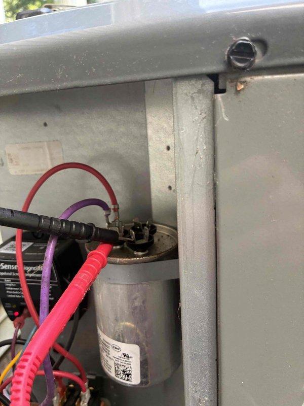 Completed scheduled preventative maintenance on residential air conditioning system. Performed comprehensive inspection of outdoor condensing unit, including examination of electrical components, capacitor, and CoreSense diagnostic device. Verified all wire connections were secure, tested capacitor function, and confirmed proper operation of control systems. Unit found to be in good working condition with normal wear consistent with outdoor installation.