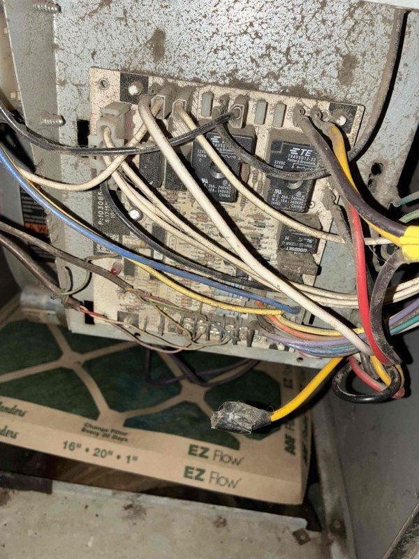 Completed scheduled HVAC cooling system maintenance on aging unit with OPP furnace configuration. Performed comprehensive system inspection, documented temperature readings at 54.2°F, and evaluated electrical components including relay and contactor within the control panel. All maintenance procedures completed per manufacturer specifications for systems over 10 years old.