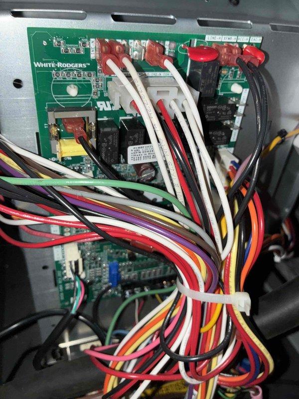 Completed scheduled HVAC maintenance visit for cooling system, performing comprehensive inspection of control board, electrical connections, and system components. Verified proper operation of White-Rodgers control board with all relays, transformers, and wiring connections secure and functioning correctly. Measured and documented system temperature at 48.0°F, confirming adequate cooling performance and proper refrigerant charge levels. Completed scheduled HVAC maintenance visit for cooling system, performing comprehensive inspection of control board, electrical connections, and system components. Verified proper operation of White-Rodgers control board with all relays, transformers, and wiring connections secure and functioning correctly. Measured and documented system temperature at 48.0°F, confirming adequate cooling performance and proper refrigerant charge levels.