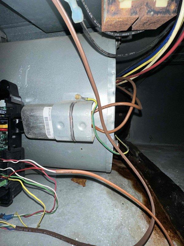 Completed first-year cooling maintenance on MVP system per scheduled maintenance agreement. Customer reported unit operating properly but observed minor water accumulation near furnace area. Performed comprehensive inspection of blower motor assembly, verified all electrical connections and wiring were secure, and confirmed refrigerant lines showed no signs of leakage or damage. System found to be operating within normal parameters with no immediate concerns identified.