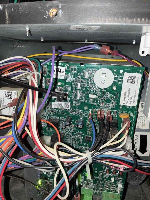 # HVAC Cooling Maintenance Summary

Completed comprehensive preventive maintenance on residential cooling system as part of recurring service agreement. Inspected and documented control board assembly (SMPS-2 REV-002 PCB) with all electrical connections verified secure and functioning properly. Evaluated air filtration system with filter housing accessible for inspection, confirmed proper airflow pathway through plenum assembly. All system components including condensate drain lines and electrical control circuits operating within normal parameters. Unit cleared for continued operation with no deficiencies noted.