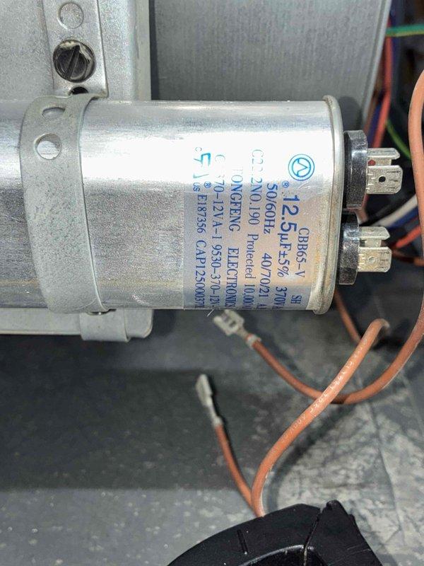 Completed scheduled heating maintenance on furnace system. Performed comprehensive system inspection including electrical component evaluation, verified capacitor specifications (12.5 MFD, 370V CBB65-A1) and connections, and conducted combustion analysis using Testo 310 analyzer confirming proper operation with readings within manufacturer specifications. All components found operating normally with no deficiencies noted.