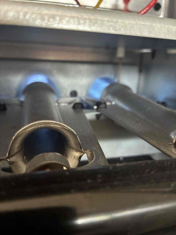 Completed scheduled heating maintenance on residential furnace system. Performed comprehensive inspection of internal components including combustion chamber, flame sensors, and heat exchanger. Verified electrical connections and measured system voltage at 0.1V during diagnostic testing using calibrated multimeter. Inspected gas piping, support brackets, and mounting hardware for proper securing and condition. All components found to be operating within normal parameters with no deficiencies noted.
