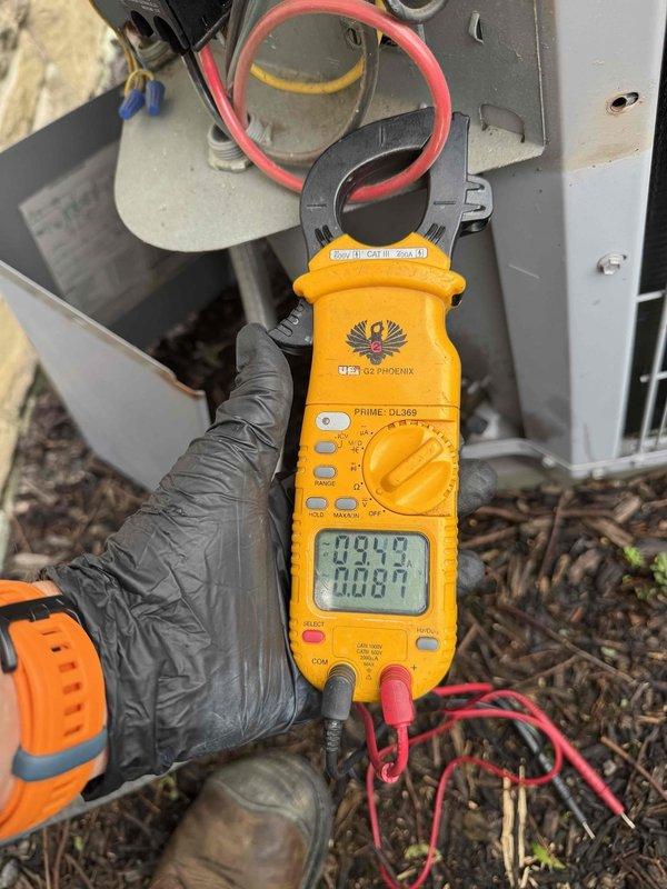 Completed comprehensive heating and cooling maintenance on multiple HVAC systems, performing electrical diagnostics and measurements using digital clamp meter to verify proper amperage and system operation. All units tested and confirmed to be functioning within manufacturer specifications. Completed comprehensive heating and cooling maintenance on multiple HVAC systems, performing electrical diagnostics and measurements using digital clamp meter to verify proper amperage and system operation. All units tested and confirmed to be functioning within manufacturer specifications.