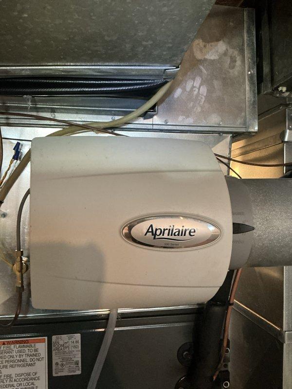 Completed scheduled heating system maintenance on residential furnace unit. Performed comprehensive inspection of furnace components, replaced pleated air filter, and verified proper operation of integrated Aprilaire whole-house humidifier system. All equipment operating within manufacturer specifications with no issues identified. Completed scheduled heating system maintenance on residential furnace unit. Performed comprehensive inspection of furnace components, replaced pleated air filter, and verified proper operation of integrated Aprilaire whole-house humidifier system. All equipment operating within manufacturer specifications with no issues identified.