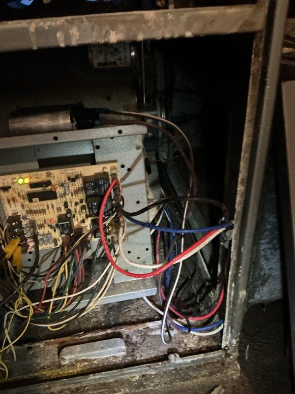Completed comprehensive heating tune-up on residential furnace system. Performed full system inspection including control board examination, verified all electrical connections and wiring integrity, checked blower motor operation, and inspected heat exchanger. Cleaned accumulated dust and debris from unit components, tested all safety controls and limit switches, and confirmed proper furnace cycling and operational efficiency for the upcoming heating season.