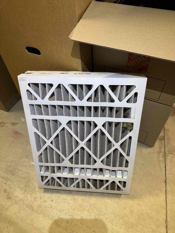 Responded to no-heat call on 9-year-old furnace system. Upon arrival, confirmed thermostat was set to heat mode but no temperature change occurring throughout the day. Conducted diagnostic inspection of the heating system and identified severely restricted airflow due to clogged air filter. Removed old, heavily soiled filter that was blocking air passage through the return duct. Installed new high-efficiency pleated air filter with proper MERV rating for residential application. Verified proper filter orientation and secure fit within filter housing. Tested system operation and confirmed furnace ignition sequence, burner operation, and proper heat delivery through supply registers. Restored normal heating function and adequate airflow throughout the system. Advised on recommended filter replacement schedule to prevent future airflow restrictions.