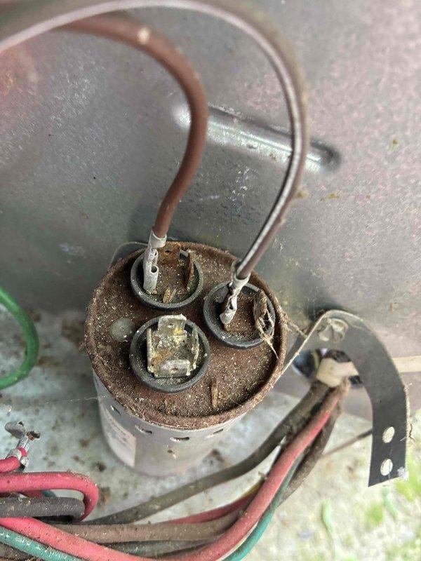 Completed comprehensive heating and cooling maintenance on two HVAC systems, including temperature verification, system diagnostics, and component inspection. Identified a capacitor with significant corrosion and terminal deterioration that will require replacement to prevent future system failure. All operational parameters were tested and documented for both units. Completed comprehensive heating and cooling maintenance on two HVAC systems, including temperature verification, system diagnostics, and component inspection. Identified a capacitor with significant corrosion and terminal deterioration that will require replacement to prevent future system failure. All operational parameters were tested and documented for both units.