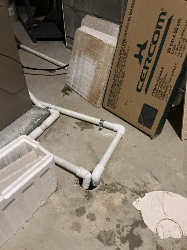 Responded to service call for reported furnace leak. Upon inspection, identified condensate drainage issue affecting the heating system. Installed new condensate drain assembly with PVC piping configuration and proper trap to prevent future water accumulation. System tested and verified operational with no active leaks present at time of departure.