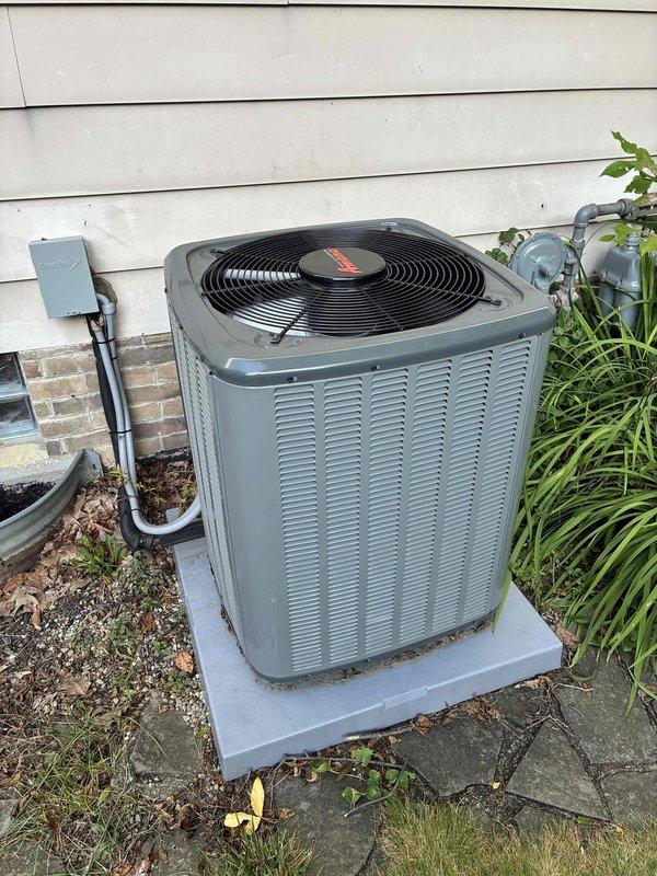 Completed scheduled preventive maintenance on residential air conditioning system. Performed electrical diagnostics using clamp meter to verify proper amperage draw and system performance, inspected outdoor condenser unit including fan operation and coil condition, and confirmed all components operating within manufacturer specifications.