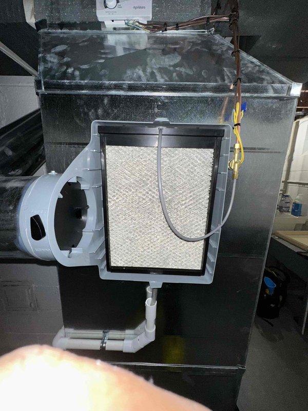 Completed scheduled heating maintenance on residential furnace system. Performed comprehensive system inspection including electrical testing with digital multimeter to verify proper voltage and amperage across all components. Inspected and serviced air handler unit, checked air filter condition and housing integrity, verified PVC condensate drain connections, and examined refrigerant line connections at control box. All electrical readings were within manufacturer specifications, and system operational testing confirmed proper heating cycle functionality. Completed scheduled heating maintenance on residential furnace system. Performed comprehensive system inspection including electrical testing with digital multimeter to verify proper voltage and amperage across all components. Inspected and serviced air handler unit, checked air filter condition and housing integrity, verified PVC condensate drain connections, and examined refrigerant line connections at control box. All electrical readings were within manufacturer specifications, and system operational testing confirmed proper heating cycle functionality.