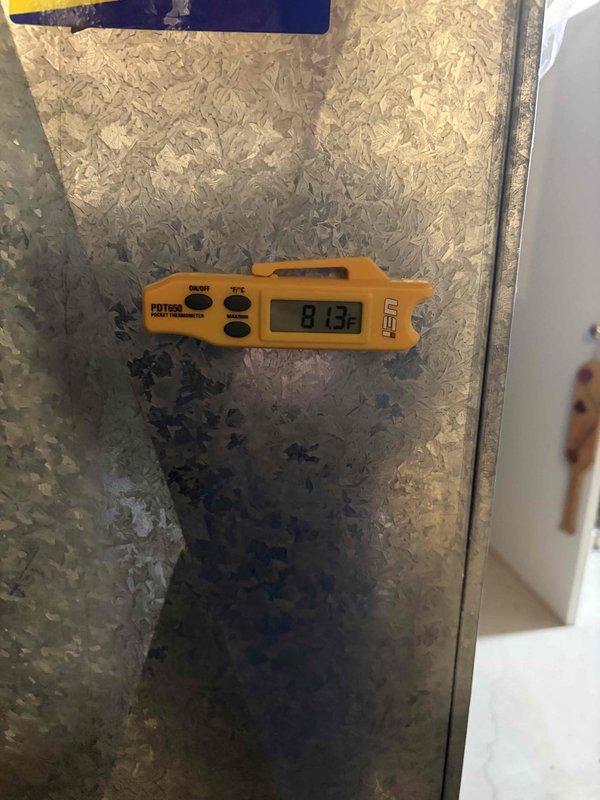 Completed scheduled furnace maintenance on Amana heating system. Replaced dirty air filter and inspected all system components including Aprilaire humidifier integration and condensate drainage. Noted significant frost buildup on evaporator coil surface with temperature reading of 81.3°F, indicating potential airflow restriction or refrigerant issue that will require further evaluation. All accessible ductwork, electrical connections, and safety controls verified operational at time of service.