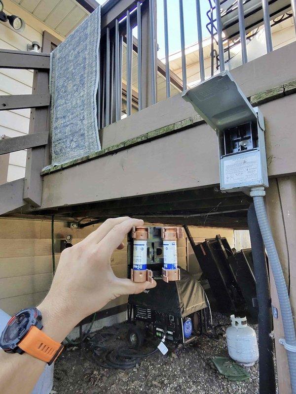 Performed comprehensive heating maintenance on 11-year-old Carrier Infinity electric heat pump system per customer request for furnace check-up. Inspected outdoor unit mounted beneath deck structure, including disconnect box and electrical components. Replaced cartridge fuses in outdoor disconnect to ensure proper electrical protection. Examined indoor air handler electrical controls and safety devices, including thermal switches and associated wiring connections. All system components inspected, electrical connections verified secure, and unit returned to proper operating condition. Performed comprehensive heating maintenance on 11-year-old Carrier Infinity electric heat pump system per customer request for furnace check-up. Inspected outdoor unit mounted beneath deck structure, including disconnect box and electrical components. Replaced cartridge fuses in outdoor disconnect to ensure proper electrical protection. Examined indoor air handler electrical controls and safety devices, including thermal switches and associated wiring connections. All system components inspected, electrical connections verified secure, and unit returned to proper operating condition.