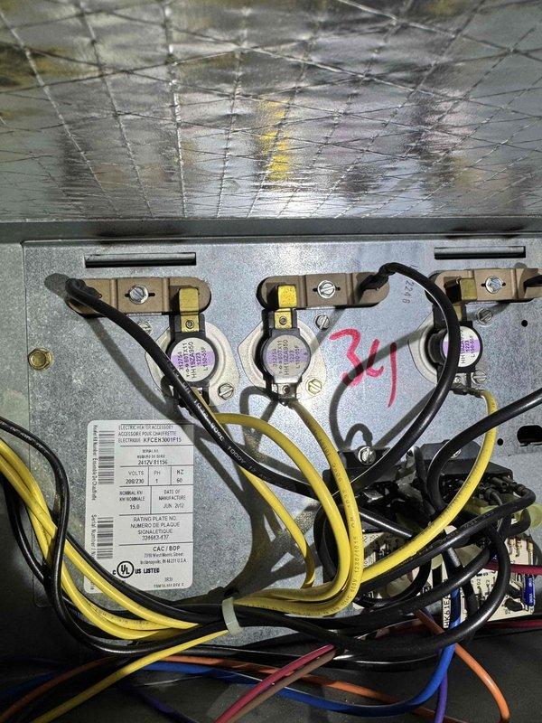 Performed comprehensive heating maintenance on 11-year-old Carrier Infinity electric heat pump system per customer request for furnace check-up. Inspected outdoor unit mounted beneath deck structure, including disconnect box and electrical components. Replaced cartridge fuses in outdoor disconnect to ensure proper electrical protection. Examined indoor air handler electrical controls and safety devices, including thermal switches and associated wiring connections. All system components inspected, electrical connections verified secure, and unit returned to proper operating condition. Performed comprehensive heating maintenance on 11-year-old Carrier Infinity electric heat pump system per customer request for furnace check-up. Inspected outdoor unit mounted beneath deck structure, including disconnect box and electrical components. Replaced cartridge fuses in outdoor disconnect to ensure proper electrical protection. Examined indoor air handler electrical controls and safety devices, including thermal switches and associated wiring connections. All system components inspected, electrical connections verified secure, and unit returned to proper operating condition.