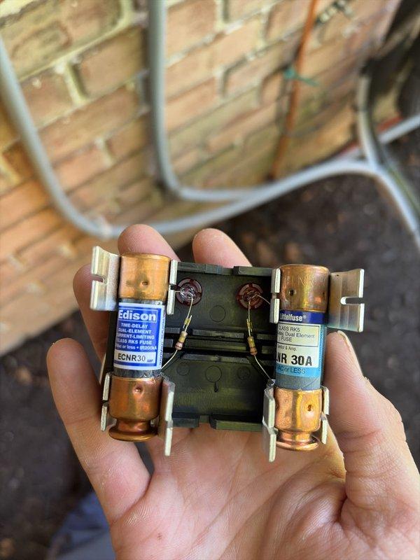 Completed routine cooling maintenance on two HVAC systems. Performed comprehensive inspection of both air conditioning units, including checking electrical components, refrigerant levels, and system operations. Inspected and verified proper operation of 30-amp fuses in electrical disconnect box. Both systems tested and confirmed to be operating within normal parameters upon completion of maintenance service.