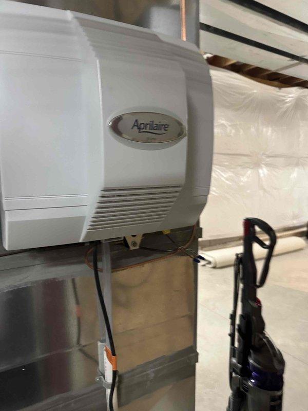 Completed pre-winter heating maintenance on 3-year-old Lennox system. Performed comprehensive tune-up including inspection of furnace components, combustion analysis, and safety controls verification. Replaced heavily soiled air filters with new units to restore proper airflow and system efficiency. Inspected and serviced Aprilaire humidifier unit, checking water supply connections, drainage system, and electrical connections. All systems tested and confirmed operational for the heating season.