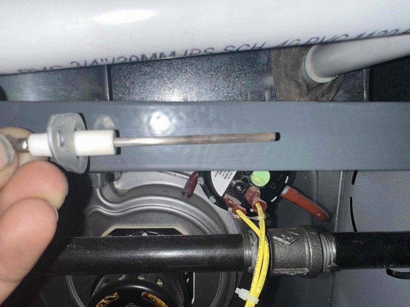Completed scheduled heating maintenance on furnace system. Inspected and serviced flame sensor assembly, verified proper positioning and electrical connections, and checked blower motor components. All equipment tested and confirmed operating within normal parameters. Completed scheduled heating maintenance on furnace system. Inspected and serviced flame sensor assembly, verified proper positioning and electrical connections, and checked blower motor components. All equipment tested and confirmed operating within normal parameters.