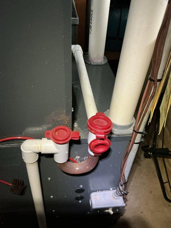 Completed scheduled preventive maintenance on residential cooling system as part of ongoing service plan. Performed comprehensive inspection of HVAC equipment, including temperature differential measurements across the system using calibrated digital thermometer to verify proper cooling performance. Inspected mechanical room plumbing infrastructure and drainage components, confirming drain line accessibility and proper condensate removal pathways to prevent water damage and ensure efficient system operation.