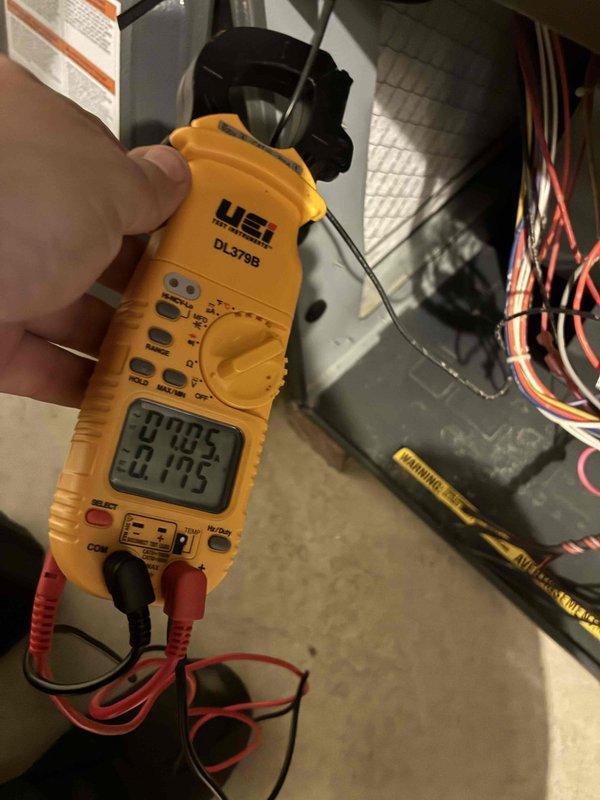 Completed scheduled heating maintenance on two furnace systems as part of ongoing preventative maintenance program. Performed comprehensive system diagnostics using digital multimeter to verify proper electrical operation, measuring voltage and amperage readings on blower motors and control circuits. All electrical connections tested and confirmed within manufacturer specifications. Visual inspection of both units completed, including blower assemblies, motor components, and wiring harnesses. Systems operational and ready for heating season.
