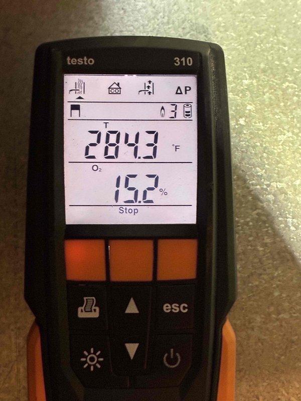 Completed scheduled preventive maintenance on furnace system. Performed combustion analysis using Testo 310 analyzer, recording flue gas temperature of 284.3°F and oxygen level of 15.2%. Conducted electrical diagnostics with digital multimeter to verify proper voltage and amperage to system components, confirming all readings within manufacturer specifications. Completed scheduled preventive maintenance on furnace system. Performed combustion analysis using Testo 310 analyzer, recording flue gas temperature of 284.3°F and oxygen level of 15.2%. Conducted electrical diagnostics with digital multimeter to verify proper voltage and amperage to system components, confirming all readings within manufacturer specifications.