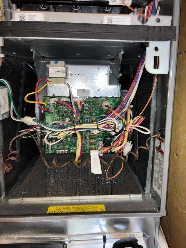 Completed scheduled preventative maintenance on residential furnace system. Performed thorough inspection of blower assembly, noting normal dust accumulation on squirrel cage fan blades and housing consistent with operational use. Inspected control board, transformer, and all electrical connections within furnace cabinet, verifying proper wire terminations and component functionality. All system components operating within normal parameters. Completed scheduled preventative maintenance on residential furnace system. Performed thorough inspection of blower assembly, noting normal dust accumulation on squirrel cage fan blades and housing consistent with operational use. Inspected control board, transformer, and all electrical connections within furnace cabinet, verifying proper wire terminations and component functionality. All system components operating within normal parameters.