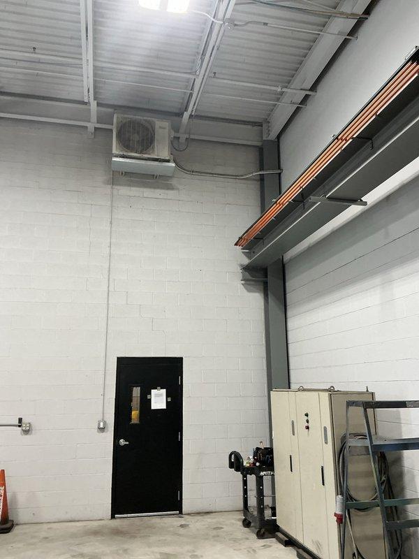 Completed estimate for single-head mini split system in commercial facility. Assessed existing wall-mounted indoor unit, refrigerant line set installation, and electrical connections for repair requirements. All necessary equipment and materials were available on-site to access and service the system. Completed estimate for single-head mini split system in commercial facility. Assessed existing wall-mounted indoor unit, refrigerant line set installation, and electrical connections for repair requirements. All necessary equipment and materials were available on-site to access and service the system.