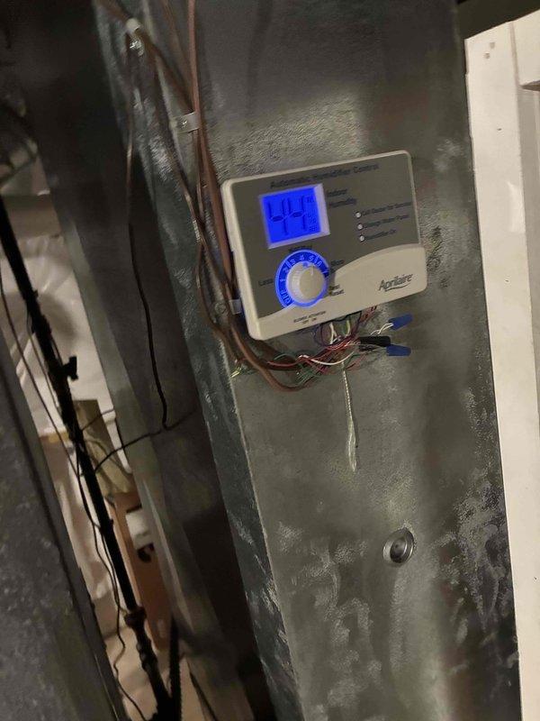 Completed comprehensive heating system maintenance including furnace inspection, humidifier service check, and hot water tank maintenance as part of ongoing preventative maintenance program. Verified thermostat operation and calibration, inspected all electrical connections and wiring, and confirmed proper system functionality. All equipment found operating within normal parameters with no issues identified during this scheduled maintenance visit.