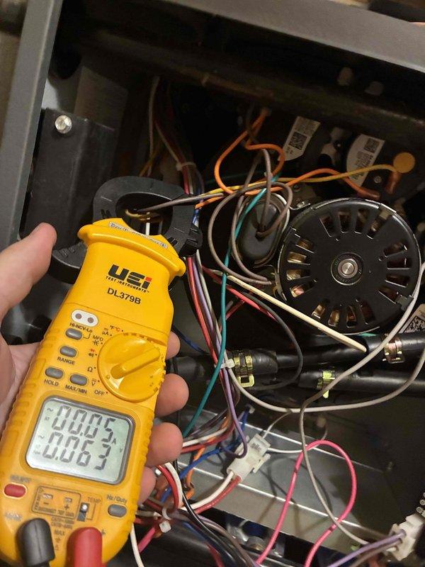 Completed scheduled heating maintenance visit on residential furnace system. Performed comprehensive system diagnostics including electrical measurements using digital multimeter to verify proper voltage and amperage across blower motor and control circuits. Inspected all wiring connections, blower assembly, ductwork, and mechanical components with all systems found operating within normal parameters. Completed scheduled heating maintenance visit on residential furnace system. Performed comprehensive system diagnostics including electrical measurements using digital multimeter to verify proper voltage and amperage across blower motor and control circuits. Inspected all wiring connections, blower assembly, ductwork, and mechanical components with all systems found operating within normal parameters.