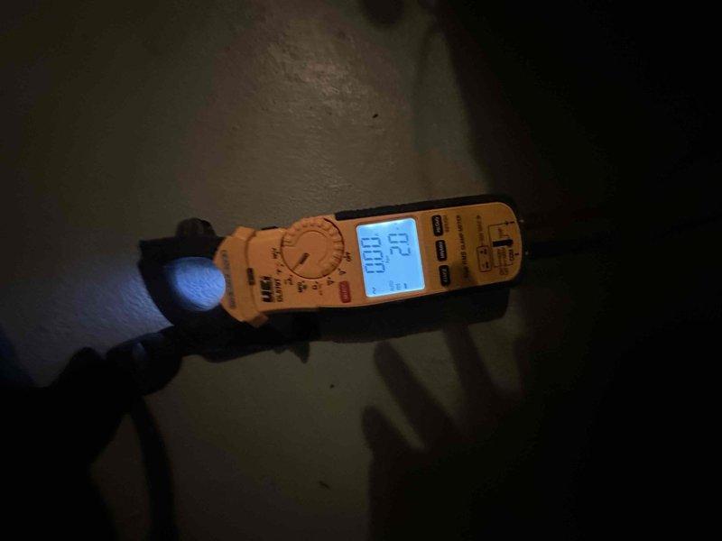 Completed routine heating maintenance on 2-year-old Goodman HVAC system. Performed electrical diagnostics using clamp meter to verify proper amperage and voltage readings, inspected all electrical connections and wiring at the unit, and examined interior components including relays and refrigerant lines. All systems tested within normal operating parameters and unit confirmed operational.