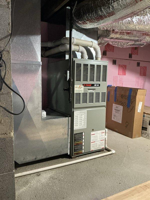 Diagnosed existing Trane XR 80 furnace with cracked heat exchanger in crawlspace installation. Provided detailed estimate for complete furnace replacement including new unit, materials, and labor required to address the safety hazard and restore proper heating operation. Diagnosed existing Trane XR 80 furnace with cracked heat exchanger in crawlspace installation. Provided detailed estimate for complete furnace replacement including new unit, materials, and labor required to address the safety hazard and restore proper heating operation.