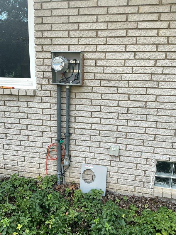 Conducted electrical estimate for complete panel replacement at residential property. Inspected existing Federal Pacific breaker box installation, documented current meter configuration and service entrance components, and photographed exterior electrical infrastructure including meter housing, conduit runs, and main panel location to provide comprehensive quote for upgrading to code-compliant electrical service panel. Conducted electrical estimate for complete panel replacement at residential property. Inspected existing Federal Pacific breaker box installation, documented current meter configuration and service entrance components, and photographed exterior electrical infrastructure including meter housing, conduit runs, and main panel location to provide comprehensive quote for upgrading to code-compliant electrical service panel.