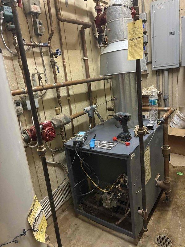 Completed comprehensive boiler piping repairs including replacement of deteriorated copper supply and return lines, installation of new isolation valves, and reconfiguration of expansion tank connections. The customer enrolled in a membership program during the service visit.