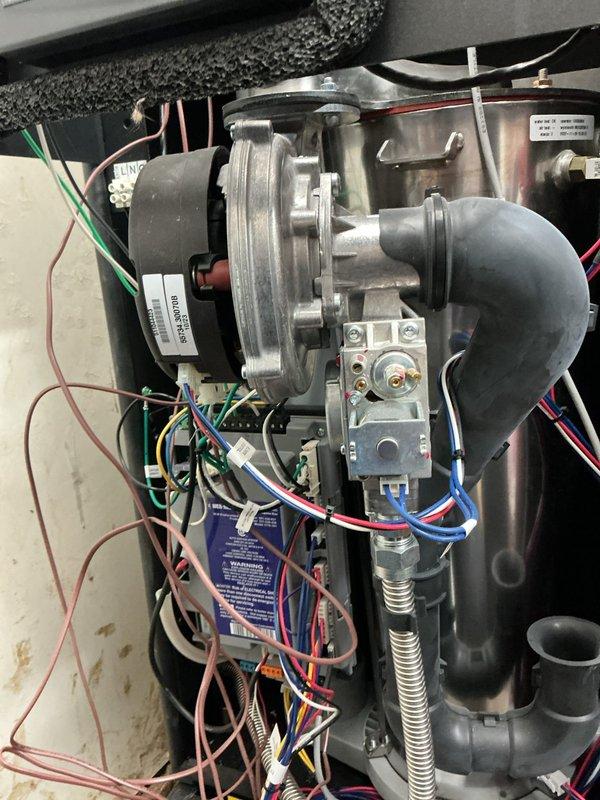 Responded to no-heat call where thermostat was not communicating with boiler system. Inspected control board, wiring connections, and blower motor assembly to diagnose communication failure between thermostat and boiler controls. Verified all electrical connections at control module and gas valve assembly, restored proper communication between components, and confirmed system operation with heat call successfully initiating boiler firing sequence. Responded to no-heat call where thermostat was not communicating with boiler system. Inspected control board, wiring connections, and blower motor assembly to diagnose communication failure between thermostat and boiler controls. Verified all electrical connections at control module and gas valve assembly, restored proper communication between components, and confirmed system operation with heat call successfully initiating boiler firing sequence.