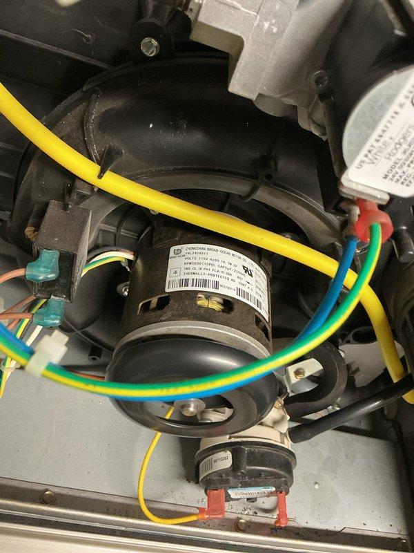 Completed comprehensive heating system maintenance on HVAC unit over 10 years old. Performed thorough inspection of blower motor assembly, electrical connections, and squirrel cage fan wheel, confirming all components operational with normal wear patterns. All wiring properly routed and secured, blower wheel showing typical dust accumulation cleaned during service. Completed comprehensive heating system maintenance on HVAC unit over 10 years old. Performed thorough inspection of blower motor assembly, electrical connections, and squirrel cage fan wheel, confirming all components operational with normal wear patterns. All wiring properly routed and secured, blower wheel showing typical dust accumulation cleaned during service.