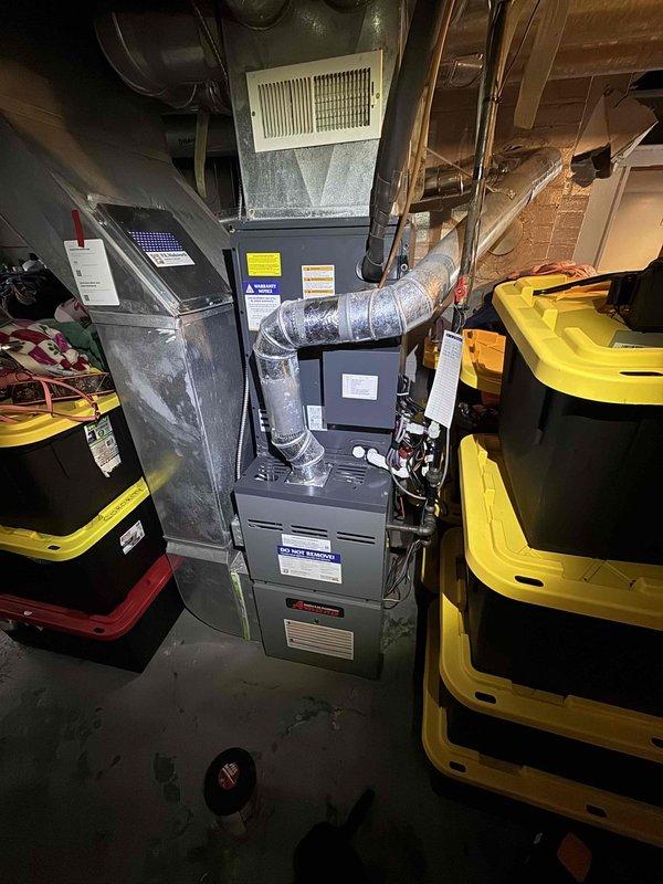Completed scheduled preventative heating maintenance on residential furnace system. Performed comprehensive inspection of furnace unit, verified proper operation of all components, and conducted combustion analysis using calibrated testing equipment. Combustion readings confirmed safe and efficient system performance with acceptable CO levels and proper air-fuel mixture ratios. Completed scheduled preventative heating maintenance on residential furnace system. Performed comprehensive inspection of furnace unit, verified proper operation of all components, and conducted combustion analysis using calibrated testing equipment. Combustion readings confirmed safe and efficient system performance with acceptable CO levels and proper air-fuel mixture ratios.