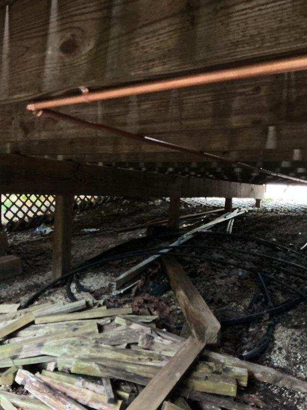Installed new outdoor hose bib with proper freeze-proof configuration. Routed copper supply line from existing interior plumbing system through foundation wall to exterior mounting location. Completed installation includes shut-off valve for seasonal maintenance and secure mounting to prevent water damage.