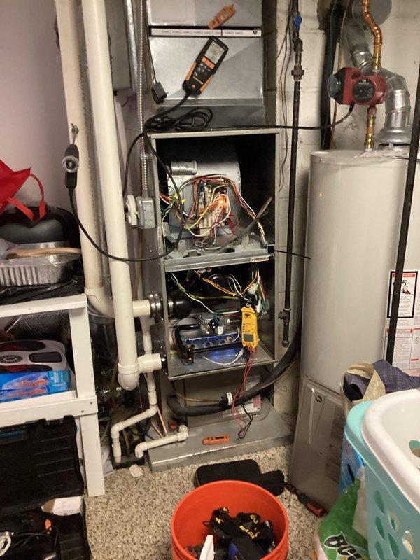 Completed comprehensive heating maintenance on residential gas furnace system as part of recurring preventative maintenance program. Performed full system diagnostics using digital multimeter to verify electrical components, tested voltage and amperage readings on blower motor and control circuits, and inspected all internal furnace components including burner assembly, heat exchanger, and gas connections. Verified proper operation of all safety controls and ensured system is ready for heating season. Completed comprehensive heating maintenance on residential gas furnace system as part of recurring preventative maintenance program. Performed full system diagnostics using digital multimeter to verify electrical components, tested voltage and amperage readings on blower motor and control circuits, and inspected all internal furnace components including burner assembly, heat exchanger, and gas connections. Verified proper operation of all safety controls and ensured system is ready for heating season.