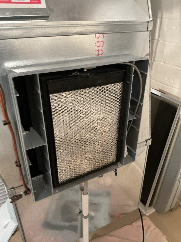 Completed comprehensive heating system maintenance on furnace unit over 10 years old. Performed visual inspection of burner assembly, pressure switches, safety controls, and electrical connections, confirming all components and wiring were properly secured and functioning. Noted air filter showed significant dust accumulation and recommended replacement to maintain proper airflow and system efficiency. Completed comprehensive heating system maintenance on furnace unit over 10 years old. Performed visual inspection of burner assembly, pressure switches, safety controls, and electrical connections, confirming all components and wiring were properly secured and functioning. Noted air filter showed significant dust accumulation and recommended replacement to maintain proper airflow and system efficiency.