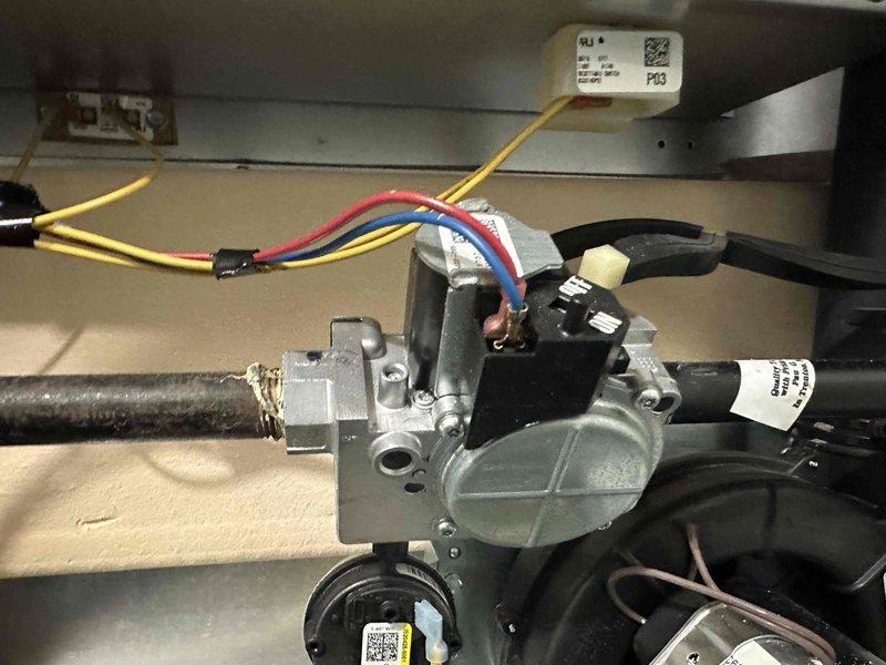 Completed preventive maintenance on two heating systems as part of ongoing service plan. Performed comprehensive inspection of both furnace units, including verification of gas valve operation, electrical connections, and amperage draw readings. All components tested within normal operating parameters, with clamp meter confirming proper current flow at 91 amps. Both systems operational and ready for heating season.